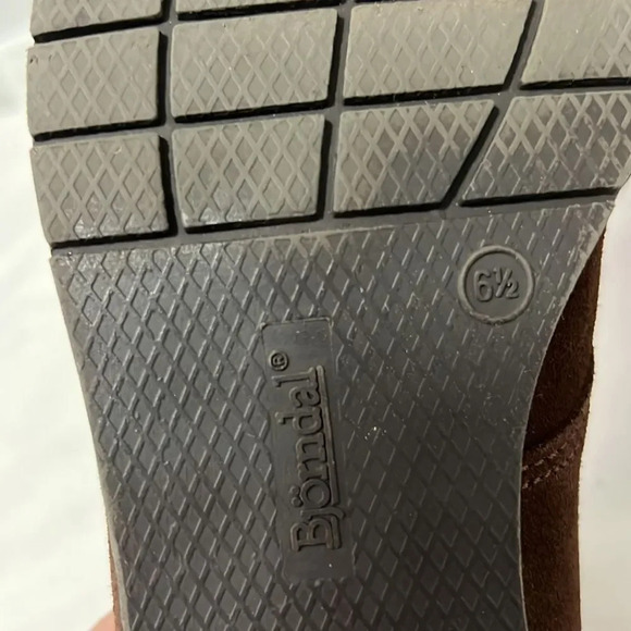 Bjorndal || suede brown ankle boots size 6.5 - Picture 6 of 6